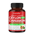 Organic Ceylon Cinnamon Capsules 1000mg | VITALXTRA Herbal Supplement Qst 120 count-1 bottle