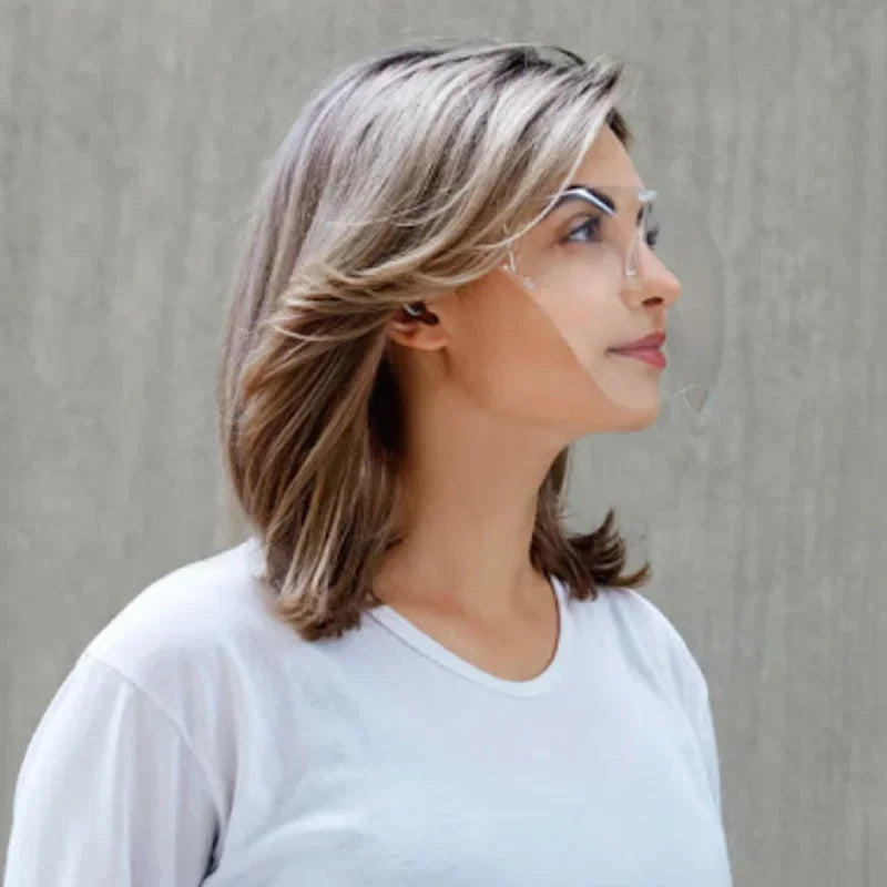 Anti-Fog Full Face Shield Safety Glasses UV400 – 2-Pack Protective Face Shield Qme