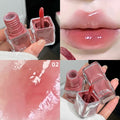 QIBEST Mirror Glazed Lip Gloss – Moisturizing Tinted Lipgloss Tinted Lip Gloss Qme 02