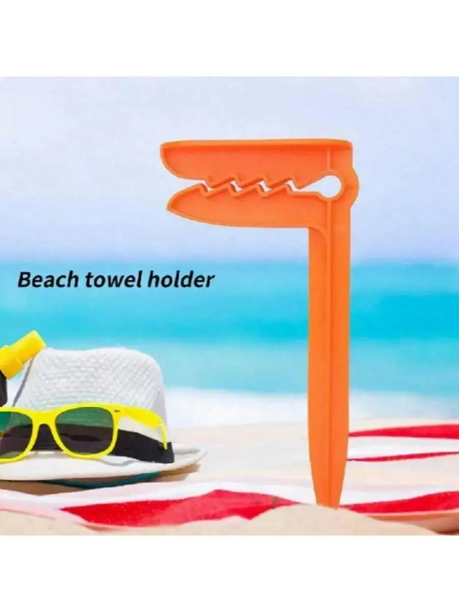 Portable Beach Towel Clips Outdoor Camping Mat Holder 4pcs Towel Clips Qme