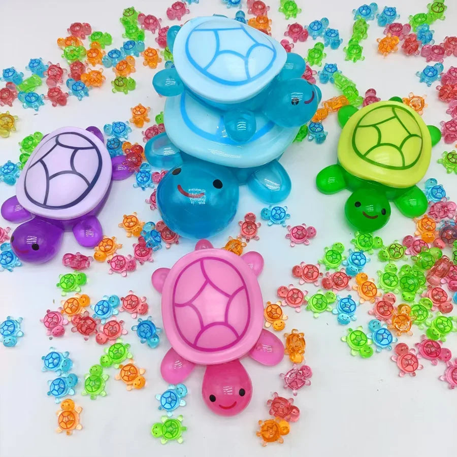 Giant Turtle Night Light Storage Box | Cute Resin Desk Organizer Decorative Storage Box Qme