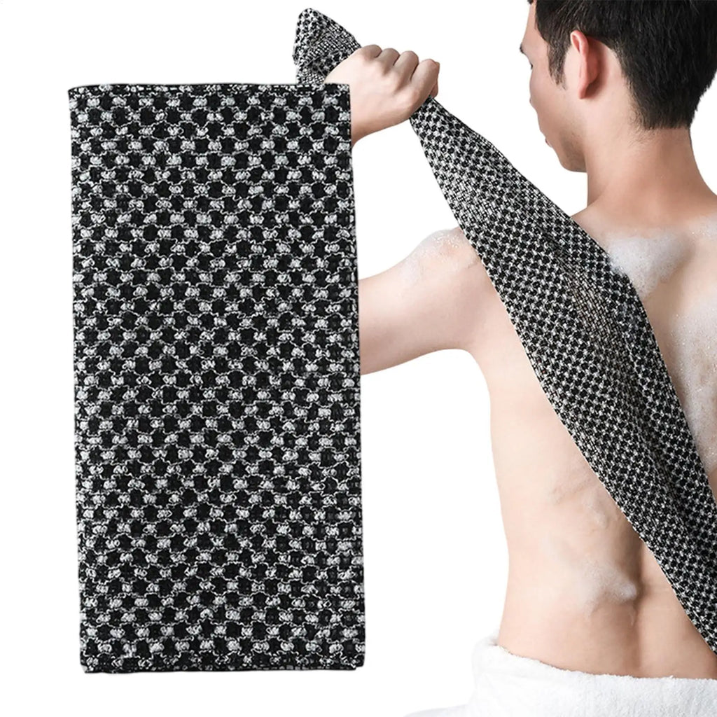 Striped Back Scrubber Exfoliating Bath Towel Wash Cloth Body Exfoliator Towel Qme