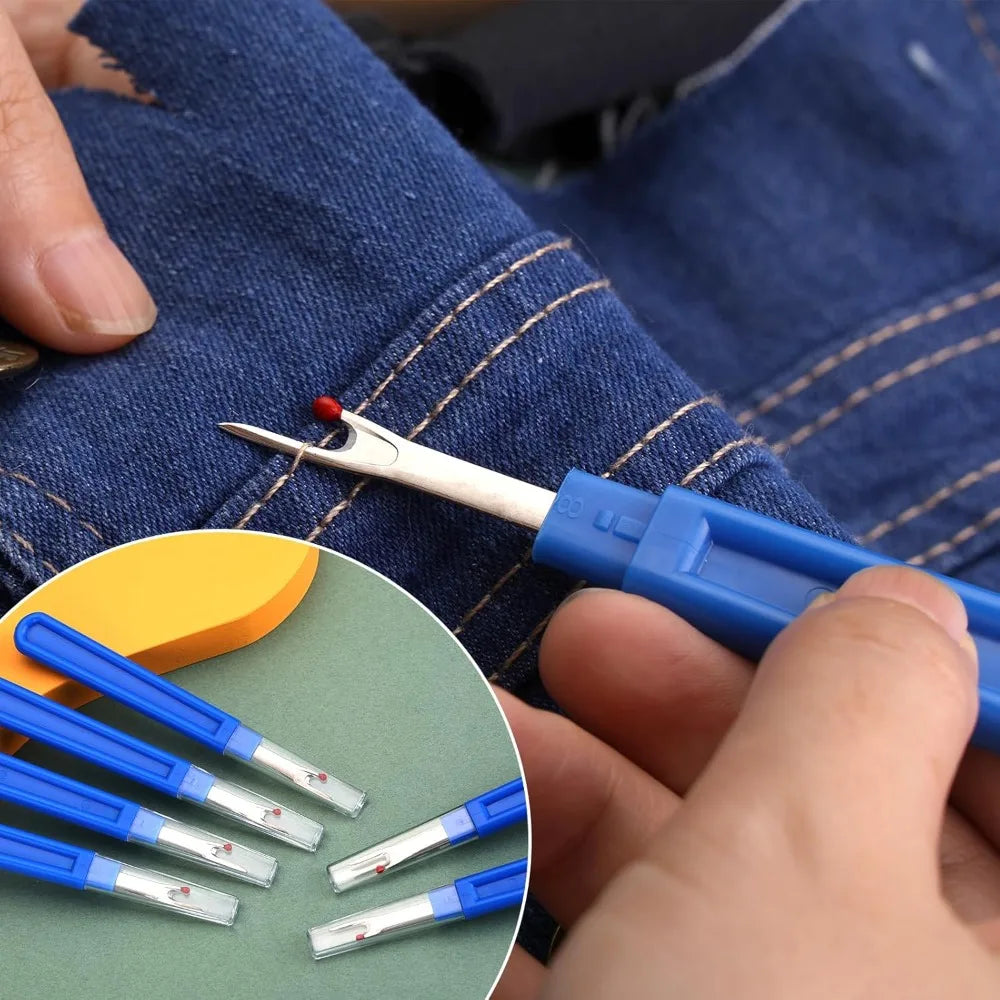 5-Piece Sewing Seam Ripper Kit – Sharp Steel Thread Remover Seam Ripper Kit Qme