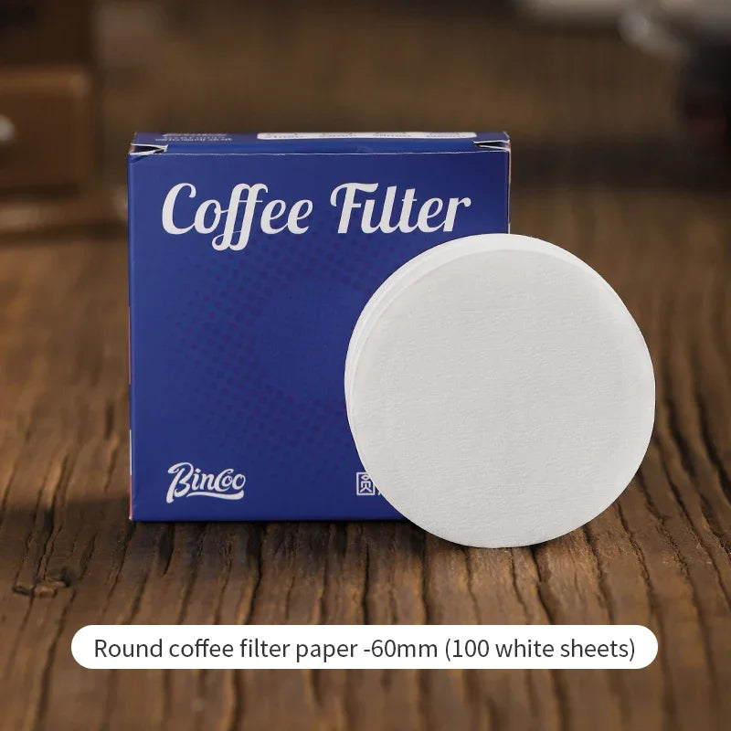 Bincoo V-Shaped Conical Coffee Filter Papers | Pour Over Coffee Filter Papers Qst 60mm-100pcs China Mainland