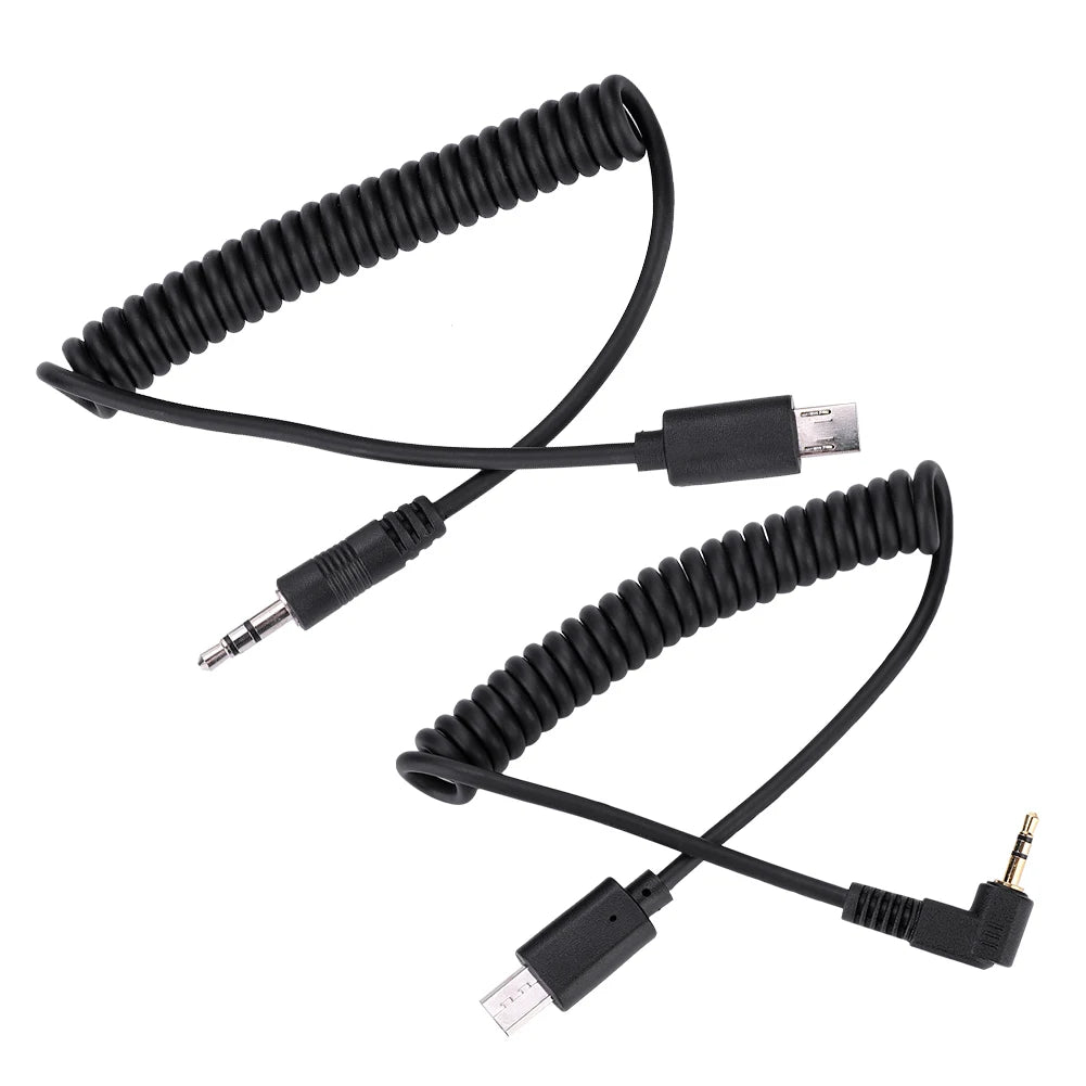RM-VPR1 Shutter Release Cable 3.5mm/2.5mm for Sony A7III A9 Camera Remote Cable Qst