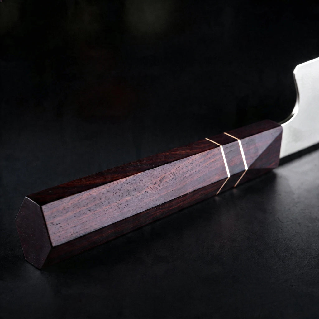 XITUO 8" Kiritsuke Chef Knife – Damascus Steel & Ebony Handle Damascus Chef Knife Qst