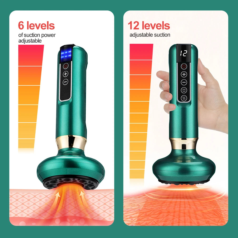 Electric Vacuum Cupping Device with Heating | Smart Negative Pressure Electric Cupping Device Qst