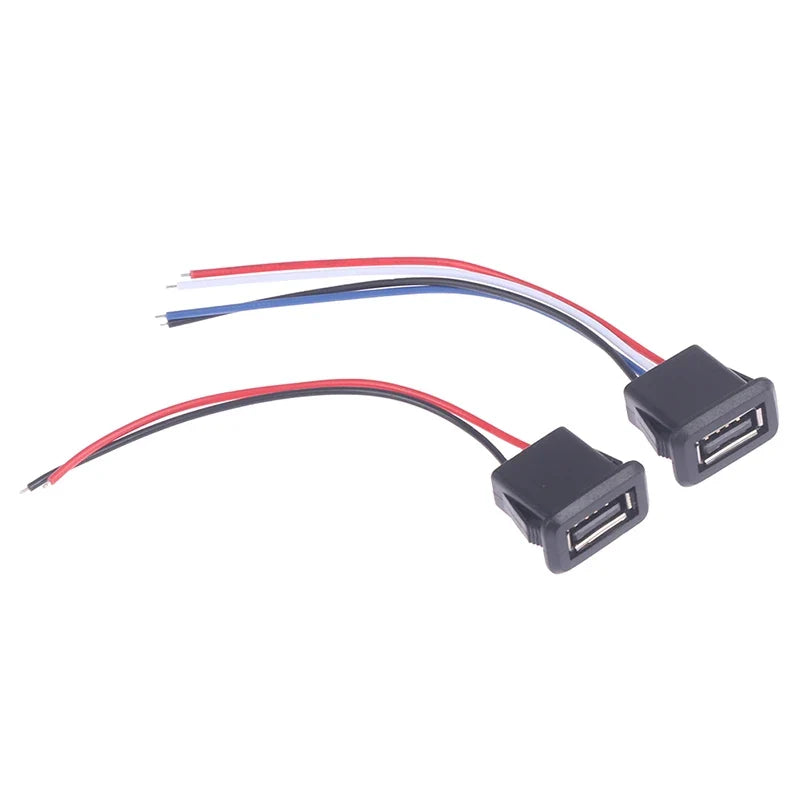 USB 2.0 Female Charging Port Connector Cable Charger USB Port Connector Qme