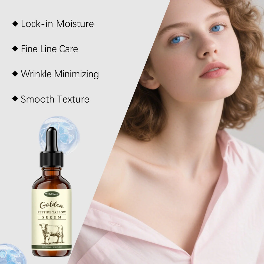 WOODSLEEP Golden Peptide Beef Tallow Face Serum 100ml Face Serum Qst