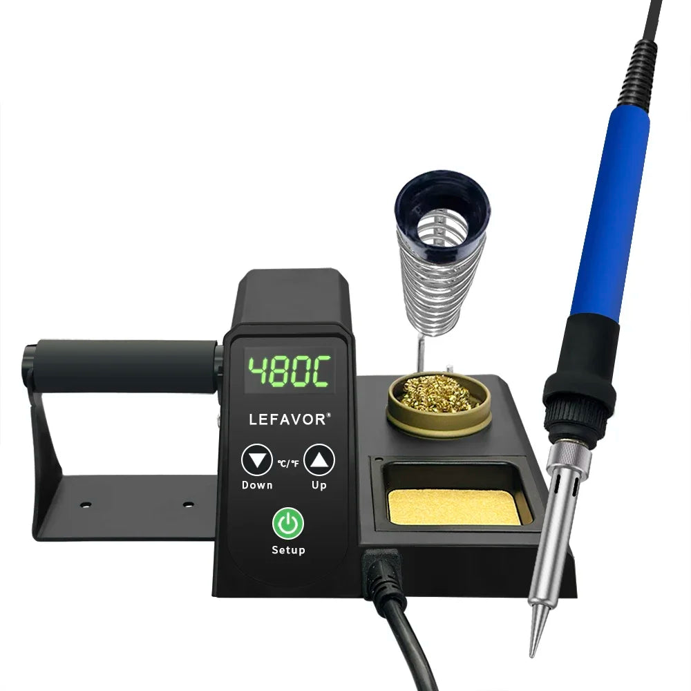 60W Digital Soldering Iron Station – LED Display & PID Control Soldering Iron Station Qme