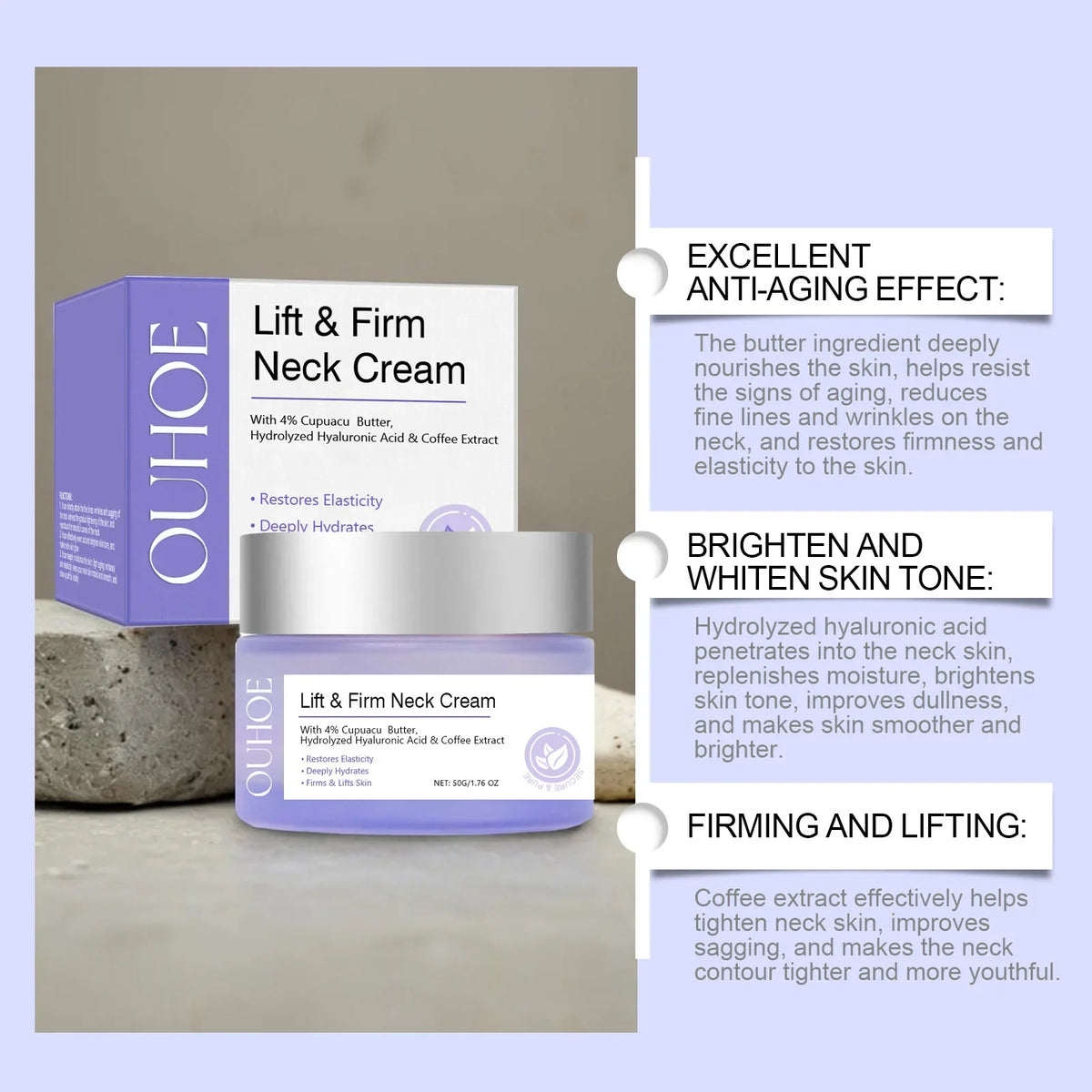 Neck Firming & Lifting Cream – Brighten, Smooth & Nourish Neck Firming Cream Qme