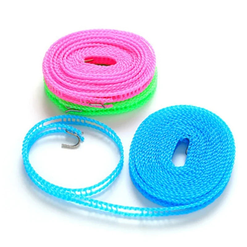 Windproof Travel Clothesline 3–10 Meters | Nylon Drying Line Travel Clothesline Qme