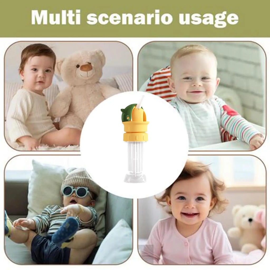 Universal Reusable Water Bottle Cap with Straw Adapter Bottle Cap Straw Adapter Qme