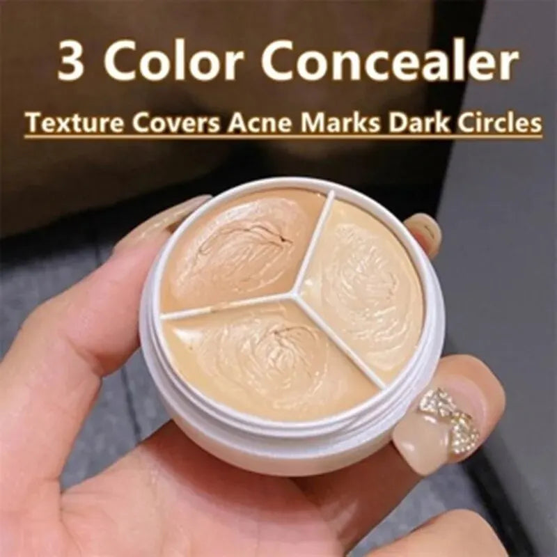 Qme Multi-Shade Concealer Cream – Lightweight Full Coverage Cream Concealer Qme