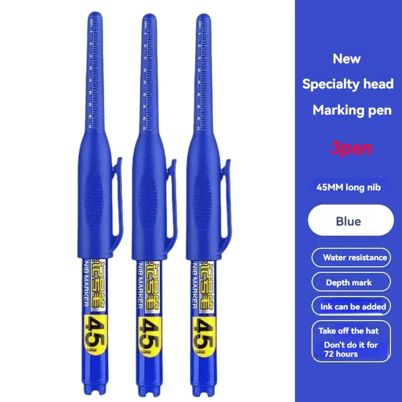 Waterproof Deep Hole Marker Pens – 45mm Long Nib