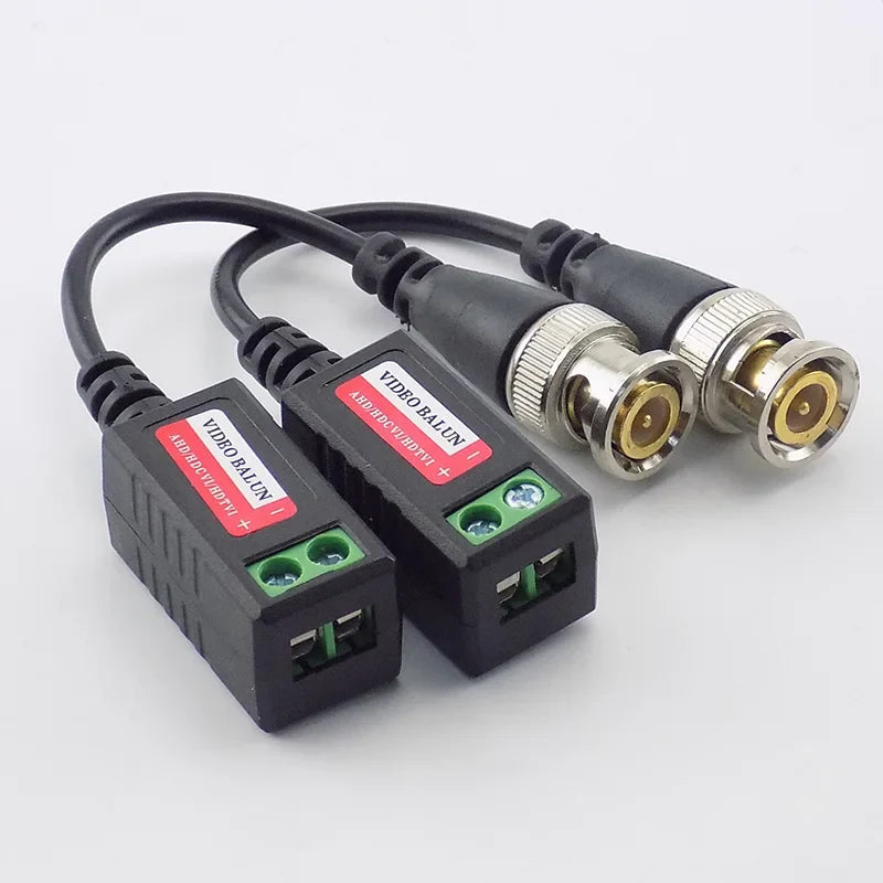 8MP 4K Passive CCTV Video Balun Transmitter – 4-Pair BNC Kit CCTV Video Balun Qme