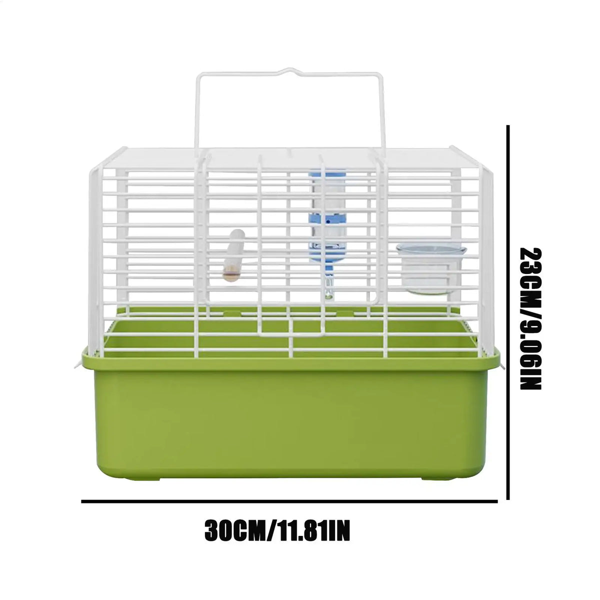 Portable Bird Carrier Cage with Handle – Parakeets & Parrots Bird Travel Carrier Qme