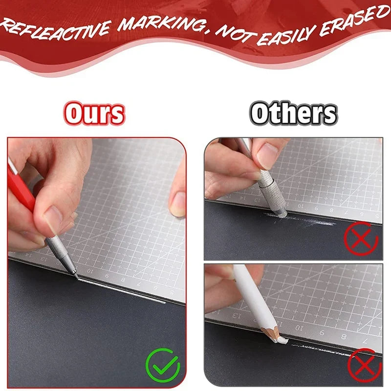 Silver Streak Welder's Mechanical Pencil & Metal Marker Refills Metal Marking Pencil Qme
