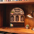 Wooden Reading Challenge Tracker – Book Counter for Readers Reading Tracker Qme A3