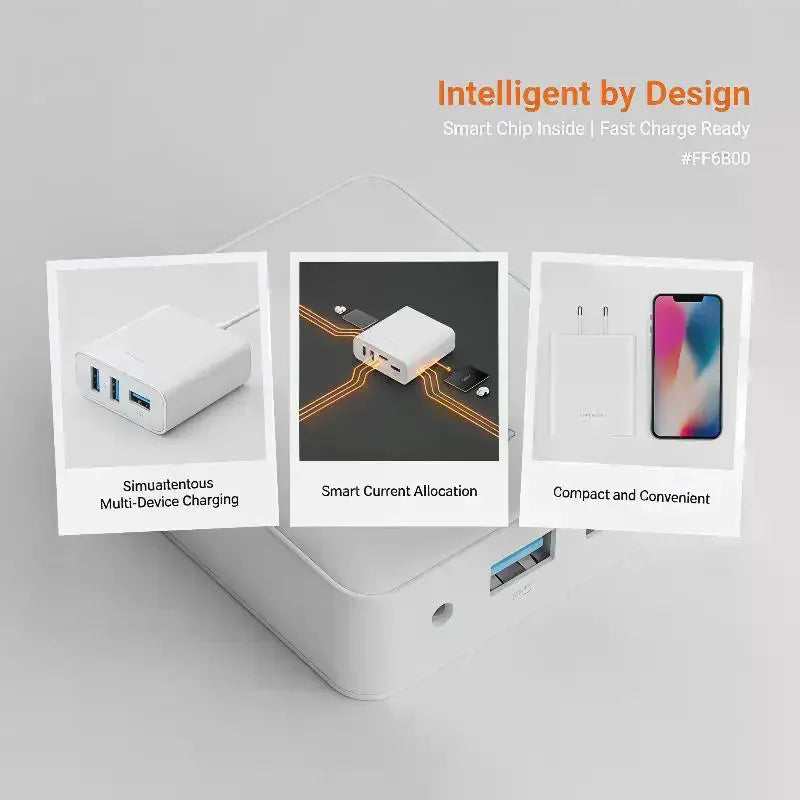 12-in-1 USB & USB-C Charging Station – 6+6 Port Fast Charger USB Charging Station Qme