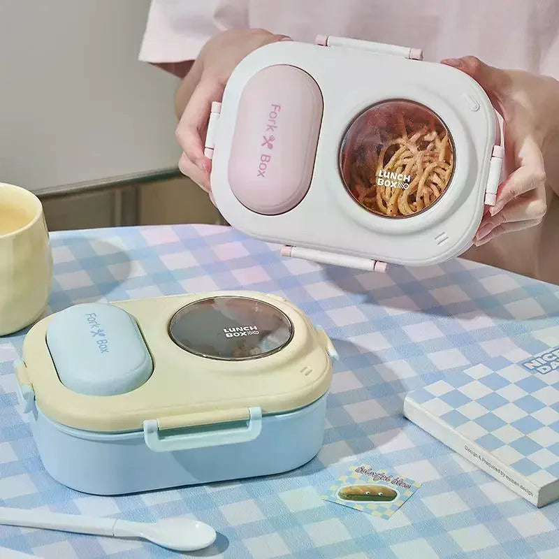 Cute Macaron Bento Box – Portable Lunch Container for Women Bento Lunch Box Qme