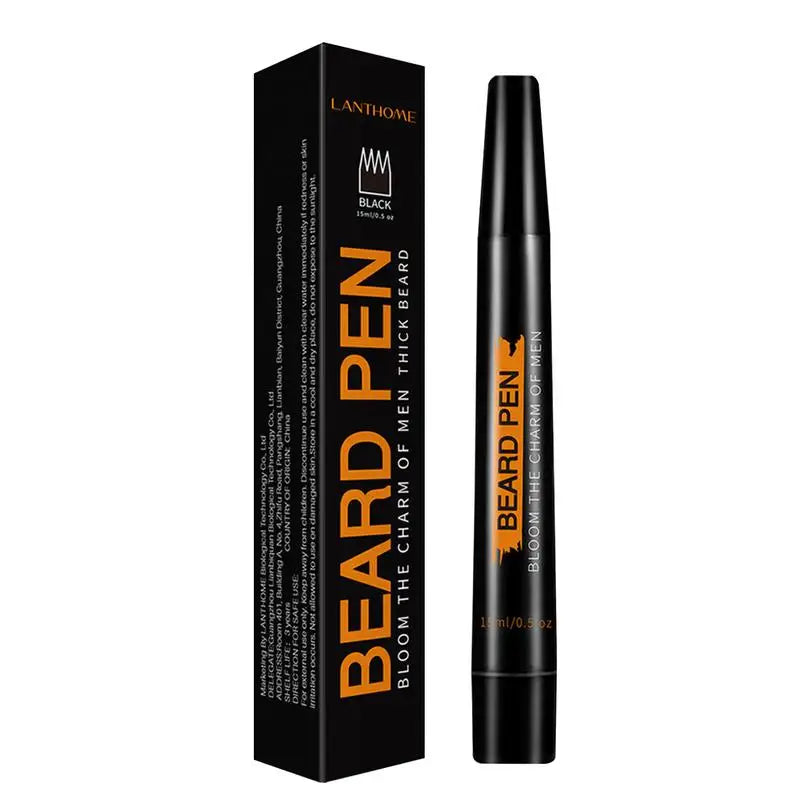 Beard Filler Pen for Men – 4-Tip Detailing, Black & Brown Beard Filler Pen Qme