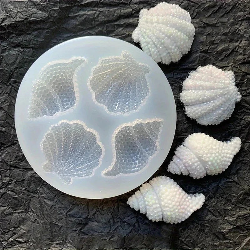 Shell Conch Silicone Mold – Epoxy Resin, Chocolate & Crafts Silicone Craft Mold Qme