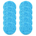 Natural Wood Pulp Cellulose Makeup Remover Sponge 10 Pcs Facial Cleansing Sponge Qme Blue China Mainland