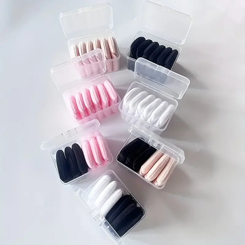 Velvet Triangle Powder Puffs 6-Pack – Soft Makeup Sponge Makeup Powder Puff Qme