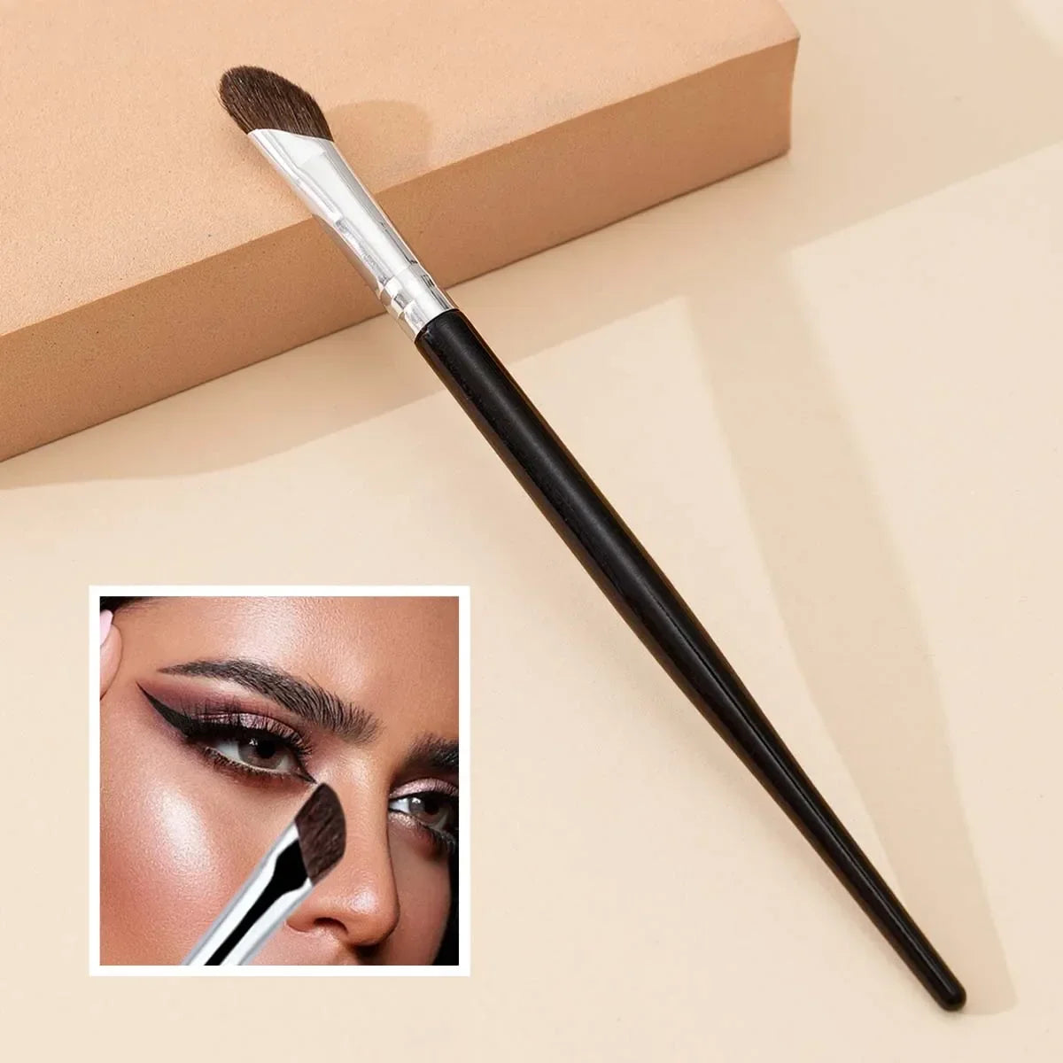 Angled Contour Brush – Nose Sculpting & Smudge Tool | Qme Contour Makeup Brush Qme