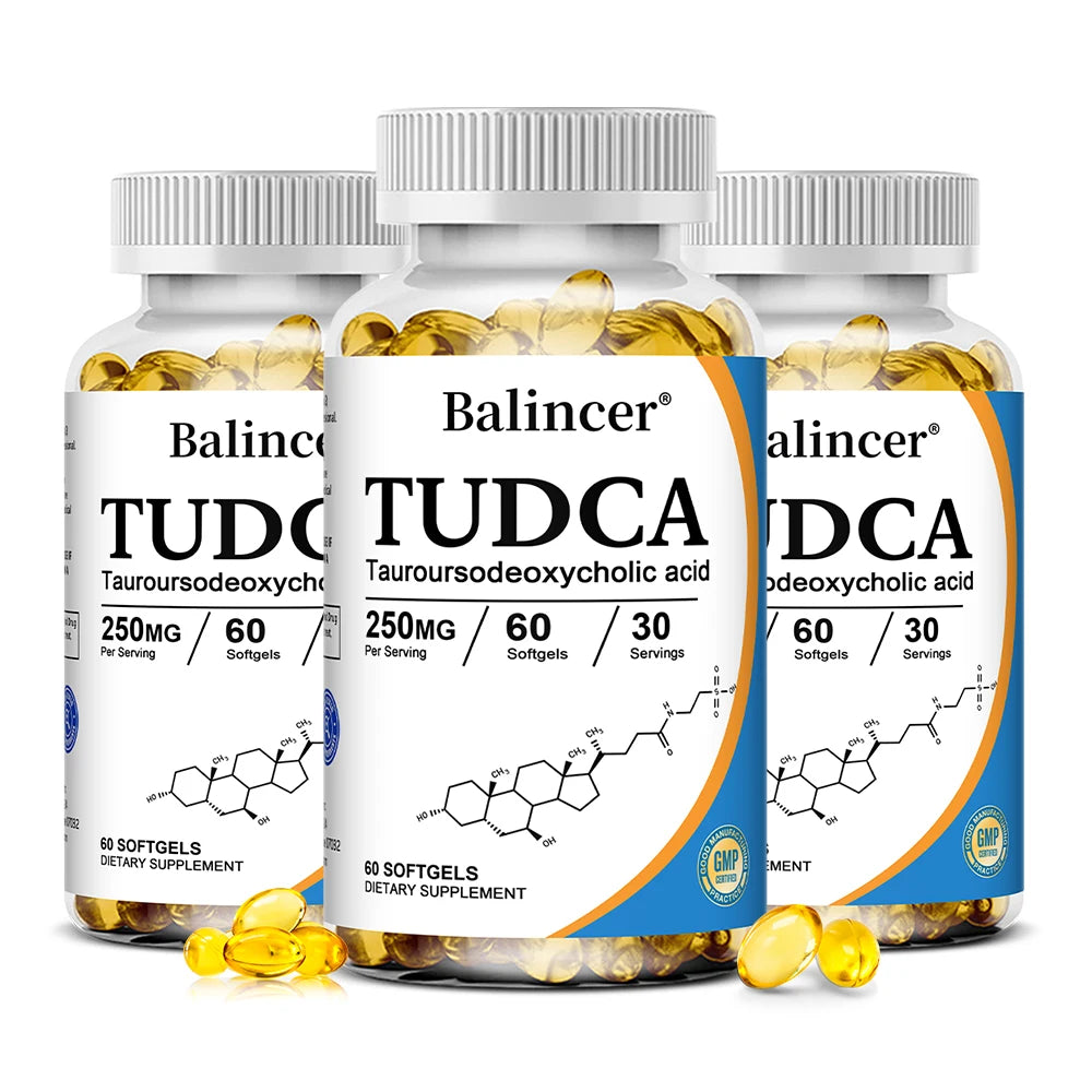 TUDCA Capsules – Liver & Gallbladder Wellness Support | Balincer Wellness Supplement Qst 60 count-3 bottle