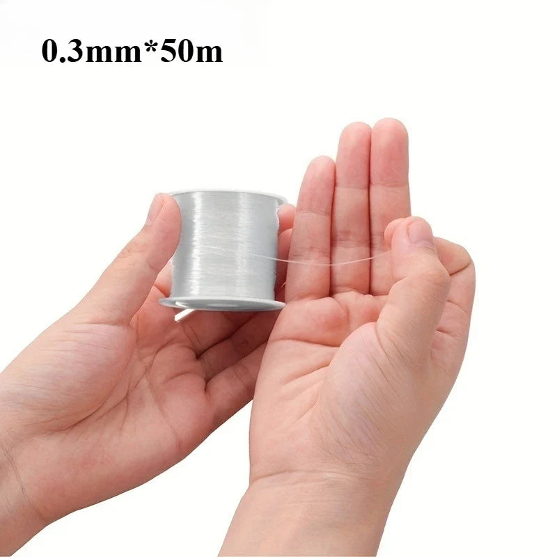 Clear Monofilament Line for Balloons & Crafts – 100m Spool Craft Monofilament Line Qme