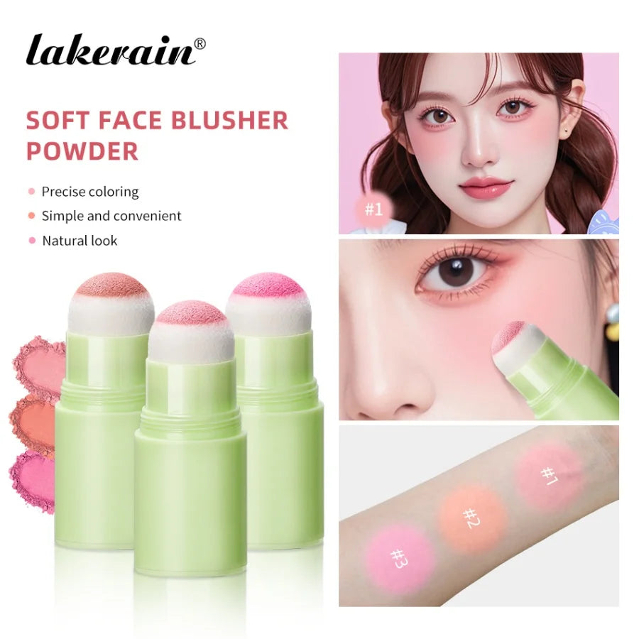3-Color Shimmer Blush Stick – Cheeks, Eyes & Lips | Lakerain Shimmer Blush Stick Qst