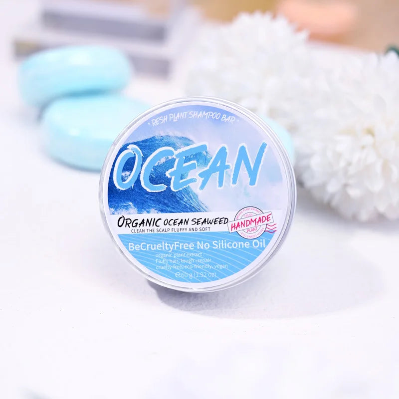 Plant-Based Sea Salt Shampoo Bar | Fresh Ocean Scent Shampoo Bar Qme