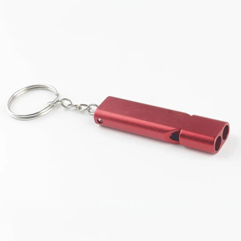 Dual Frequency Metal Survival Whistle – Hiking & Outdoor Survival Whistle Qme A6