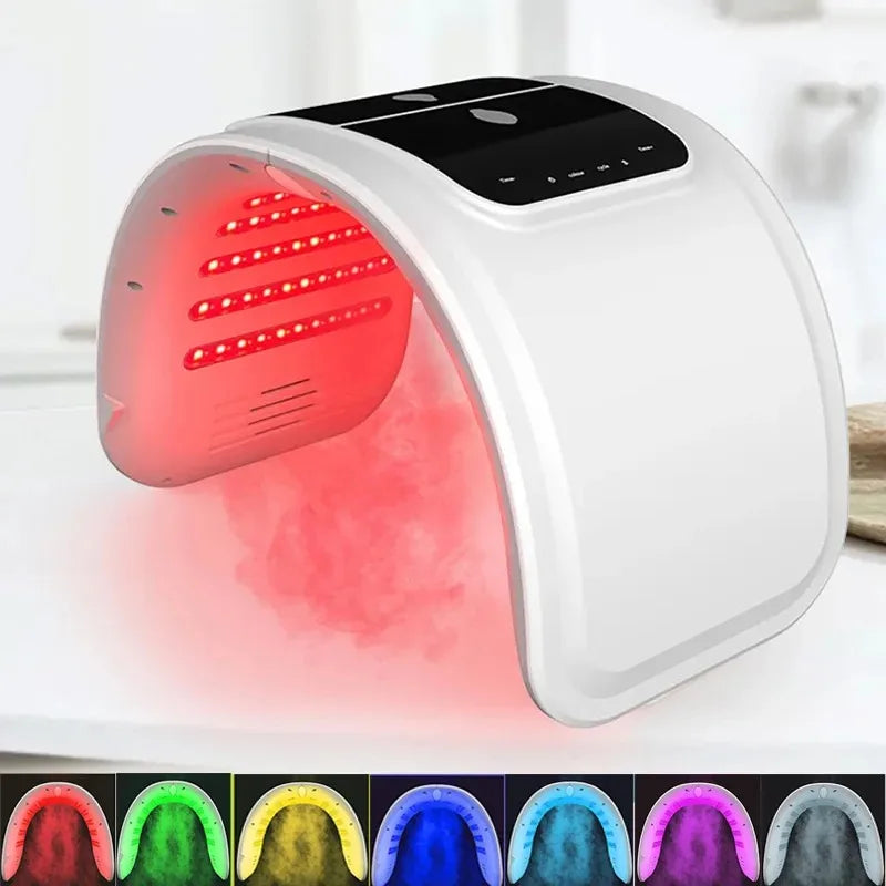 7-Color LED Face Mask PDT Skin Rejuvenation SPA Spray Device LED Skin Care Device Qst