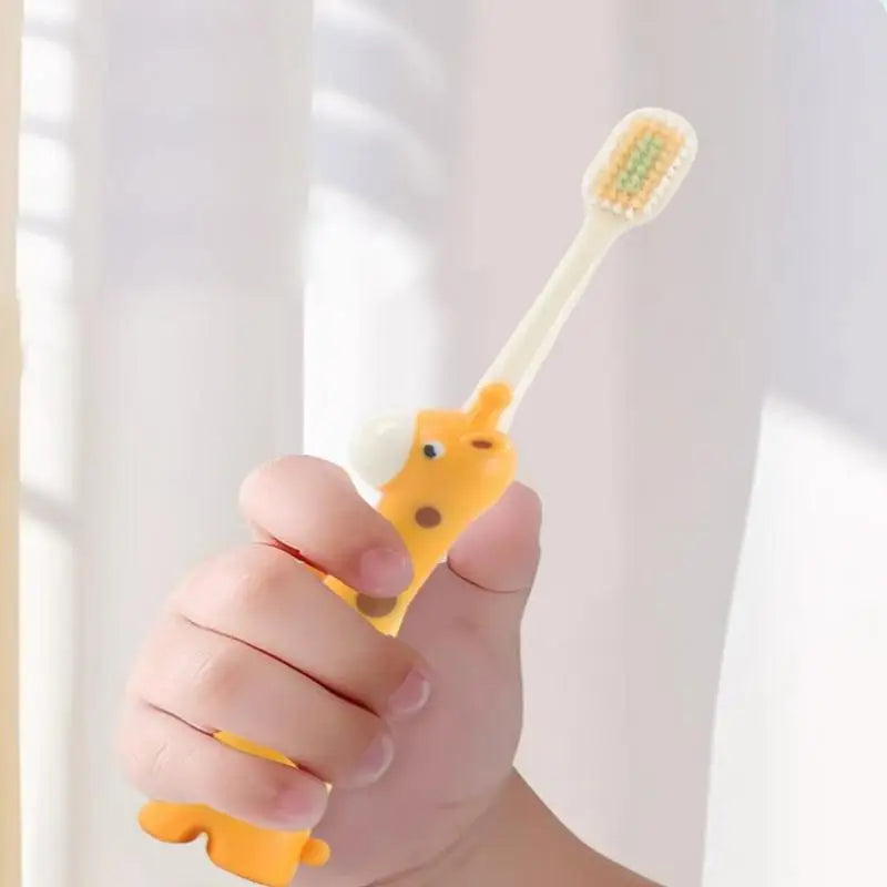 2-Pack Giraffe Kids Toothbrush – Soft Bristles, Ages 3–12 Kids Toothbrush Qst