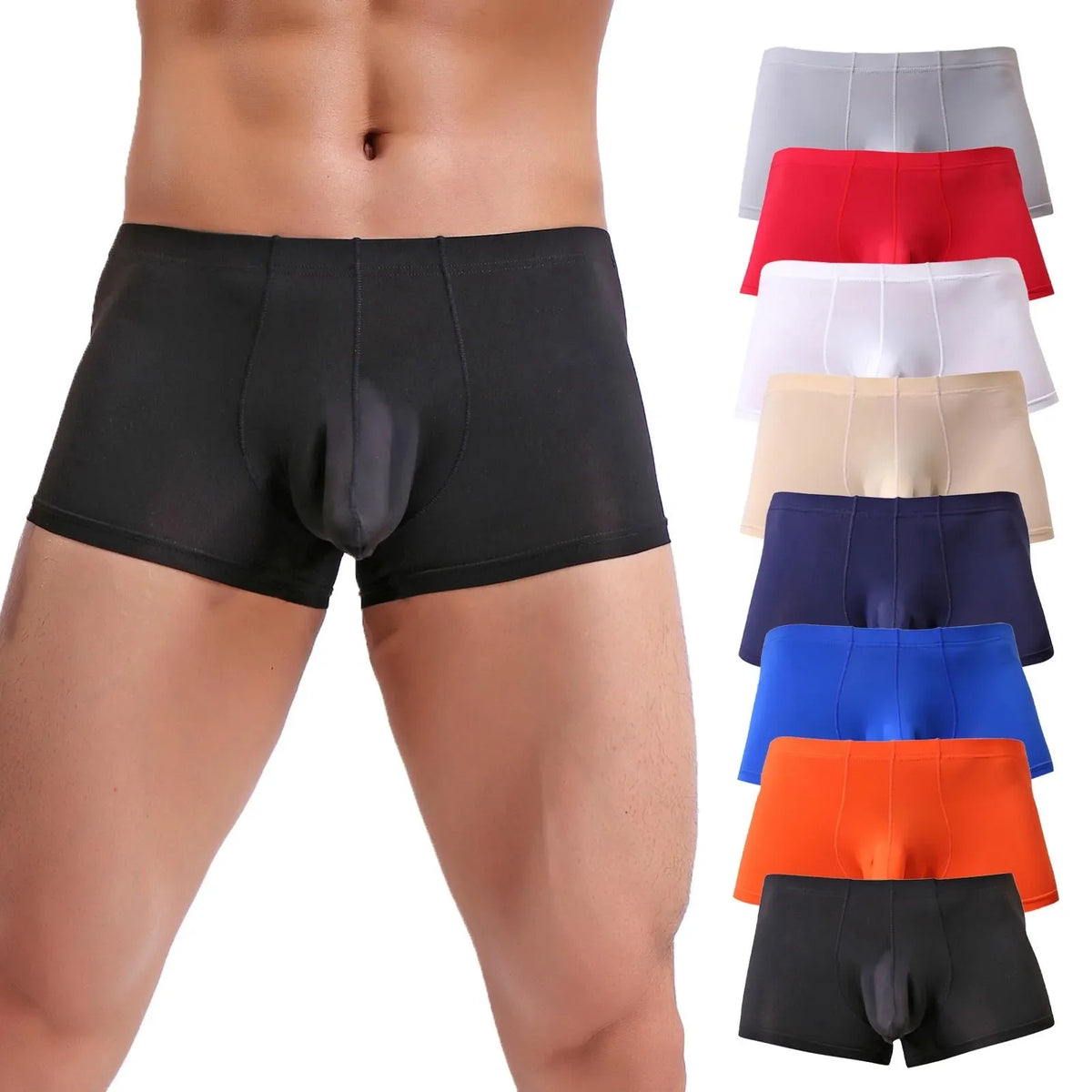Men's Lightweight Elastic Waist Boxer Shorts – 8 Colors Men's Boxer Shorts Qme