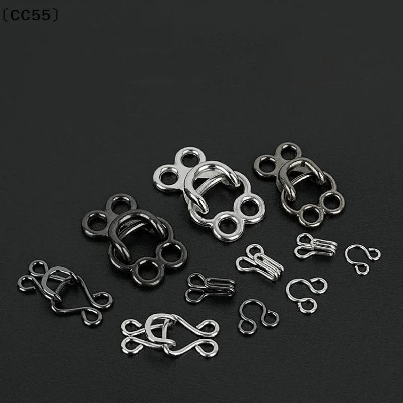 10 Pairs Metal Invisible Garment Hooks – Jeans, Skirts & Pants Sewing Hook Clasps Qst