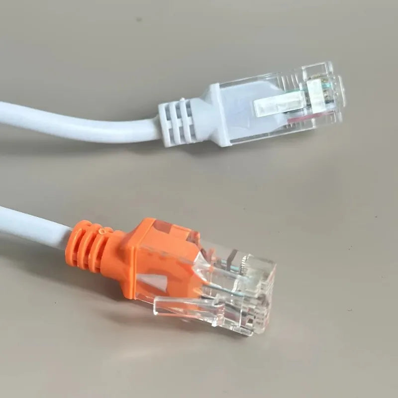 RJ45 Ethernet Splitter 1-to-2 PoE Adapter 4P8C Connector Ethernet Splitter Adapter Qme