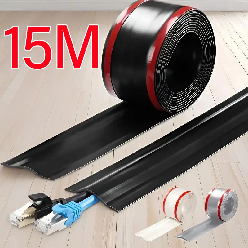 PVC Self-Adhesive Cable Cover Wire Protection Strip – 6 Colors Cable Management Strip Qme