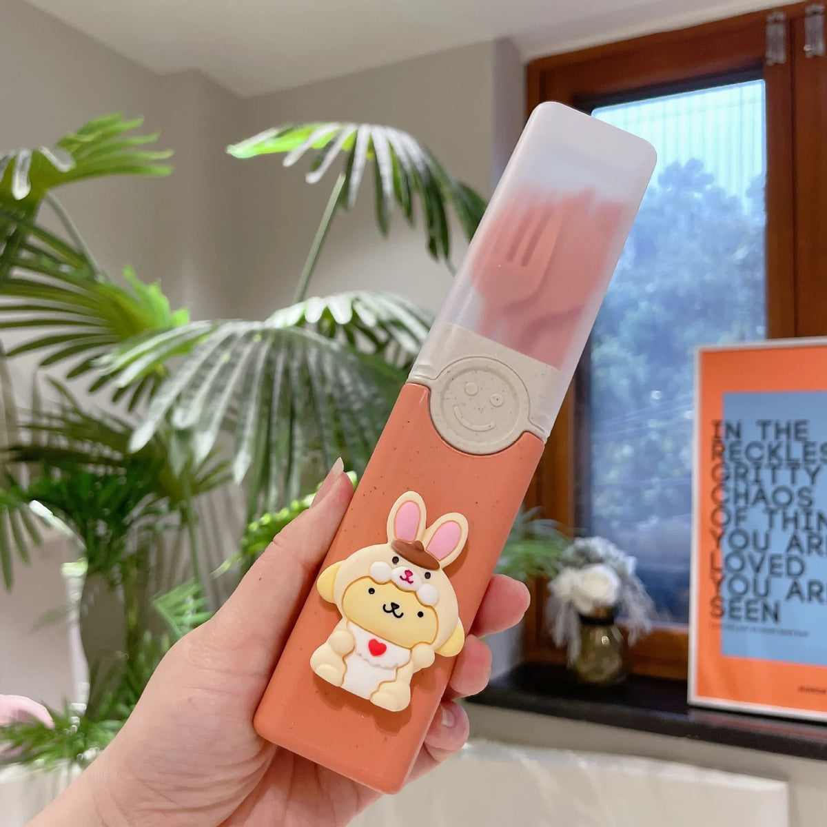 Hello Kitty Kuromi Portable Cutlery Set – Travel Utensils Portable Cutlery Set Qme 1