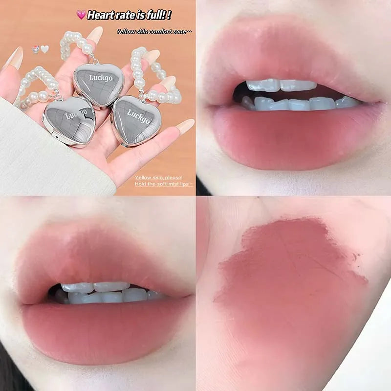 Mini Heart Shape Lip Gloss – Matte, Mirror & Pearl | 6 Shades Lip Gloss Qme G05-03