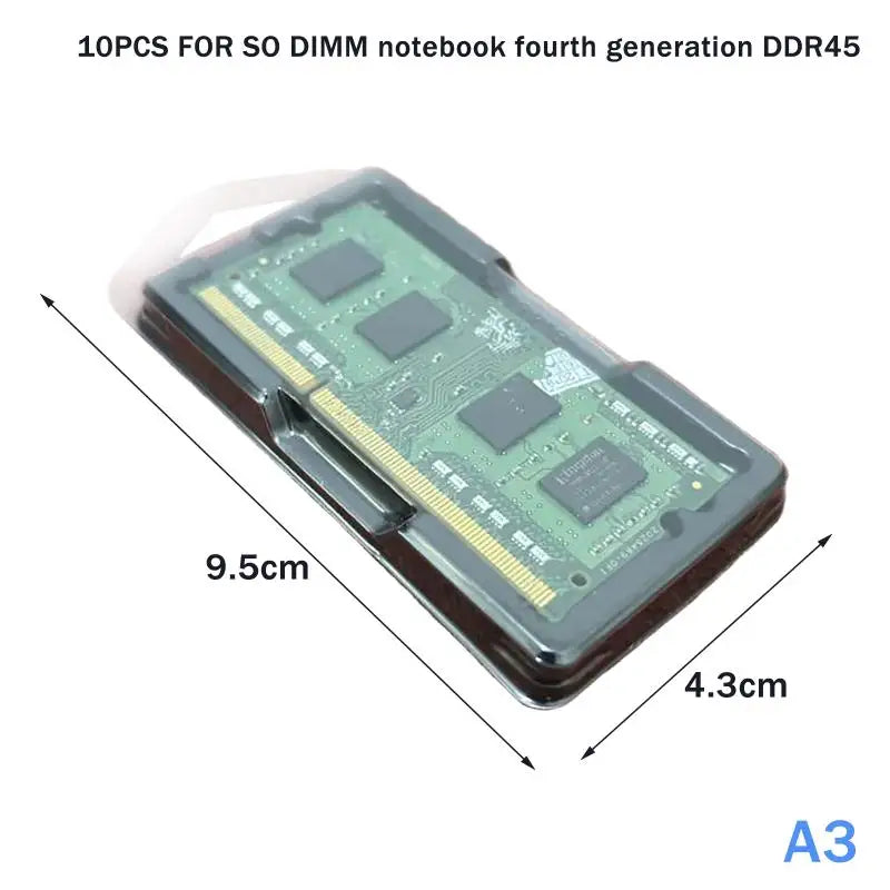 SO-DIMM DDR3 DDR4 DDR5 Memory Module Protective Storage Case Memory Module Case Qme 10PCS A3