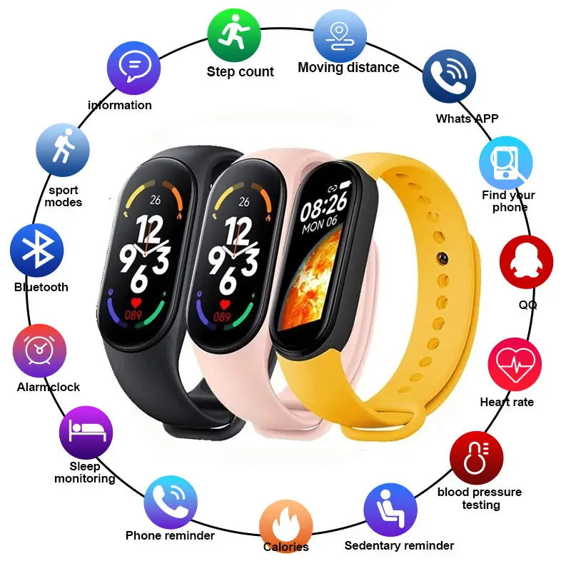 Silicone Strap for Xiaomi Mi Band 3 4 5 6 7 | 43 Colors Silicone Watch Strap Qme