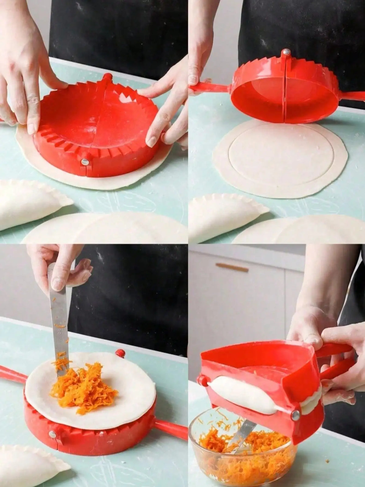 Plastic Dumpling Mold & Pastry Press – Pie & Dumpling Maker Pastry Press Mold Qme