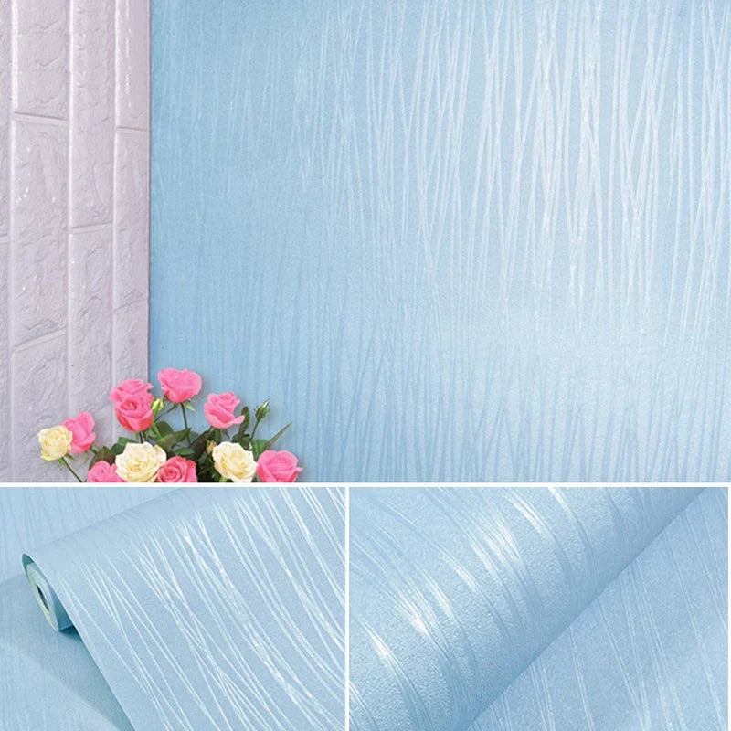 3D Vinyl Self-Adhesive Wallpaper Roll | 15 Colors Contact Paper Self-Adhesive Wallpaper Qme