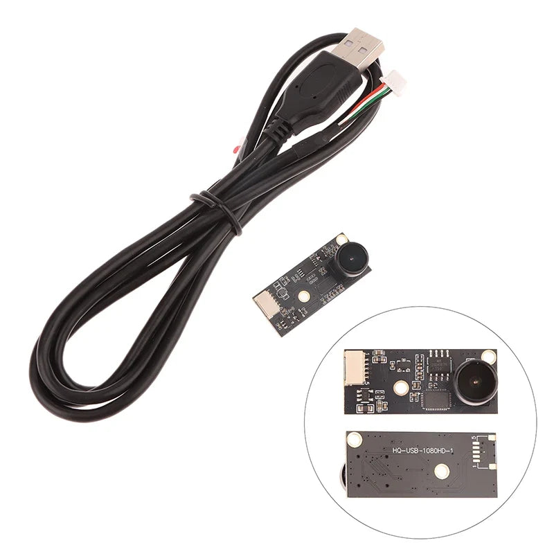 1080P HD USB Camera Module for 3D Printer | Fixed Focus Wide Angle USB Camera Module Qme 130 degrees