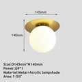Nordic LED Ceiling Light – Industrial Metal Fixture, 2 Colors LED Ceiling Light Qme Gold