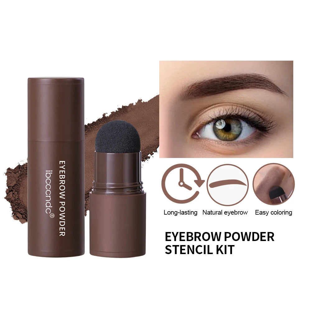 Eyebrow Stamp & Stencil Kit – Waterproof Brow Powder Set Eyebrow Stamp Kit Qst